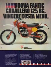 advertising Pubblicità brochure-FANTiC MOTOR CABALLERO RC  125 78-ENDURO EPOCA