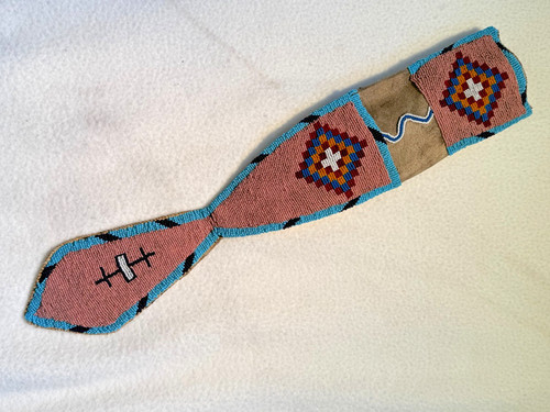Blackfoot beaded knife sheath - knife,