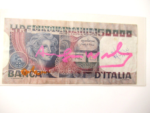 Warhol banconota vera da - a.warhol:,
