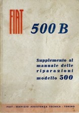 FIAT TOPOLINO  SUPPLEMENTO parti di ricambio  -500B edizione