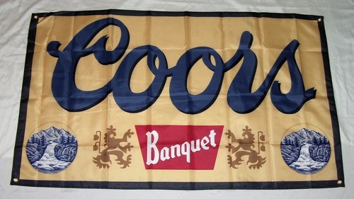 Bandiera coors banchetto birra - banchetto,