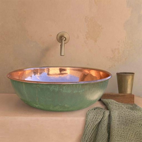 Lavabo marocchino rame patina