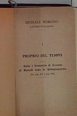 Messale romano latino - messale,