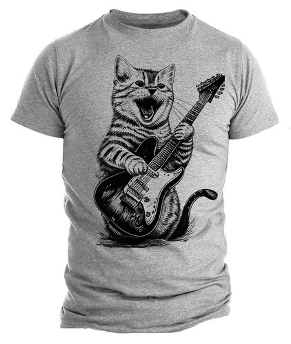 Maglietta gatto che - , suona