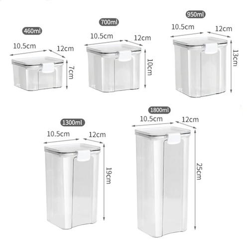 Moisture proof sealed jars set - sealed,
