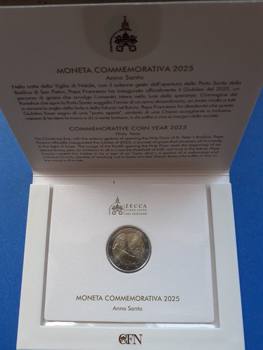 Vaticano 2025 moneta euro - moneta, 2
