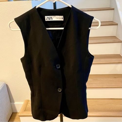 Gilet zara aderente nero - zara,