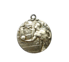 VECCHIA MEDAGLIA 1943 SPORT BOCCE IN ARGENTO 800 IDEA REGALO