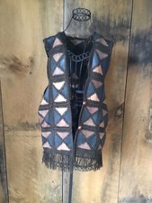 Gilet vintage in pelle