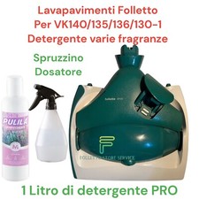 LAVAPAVIMENTI VK140 VK 135 136 130 131 Vorwerk FOLLETTO SP520 2 PANNI DETERGENTE