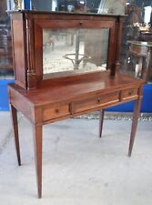 Scrittoio con alzata a specchio in stile Luigi XVI piano in marmo