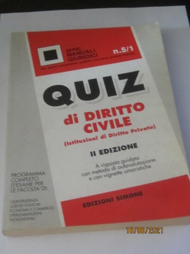 Quiz diritto civile - quiz,