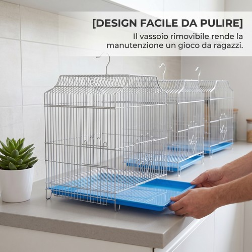 Gabbia per uccelli metallo - per,