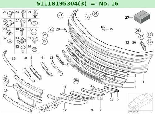 Kit 3x51118195304 listello - 3x51118195304,