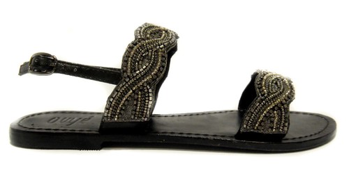 Ovyè 12376 black - , sandali