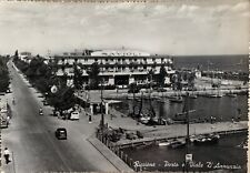 Cartolina Riccione Rimini Porto Viale D’Annunzio viaggiata