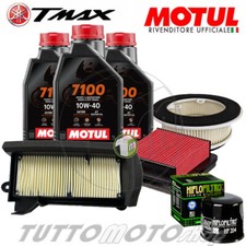 Tagliando YAMAHA T-MAX 560 2022 2023 2024 /Kit Olio Motul 7100 10W40 Filtri TMAX