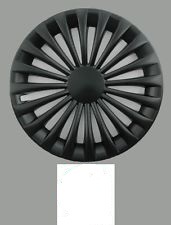 SET 4 COPRICERCHI UNIVERSALI NERI 15 COPPE BORCHIE COPRIRUOTA TOYOTA AYGO