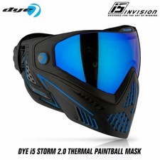 Occhiali maschera paintball termica Dye i5 - Storm 2.0 - nero/blu