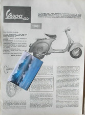 NUOVA VESPA 150 PIAGGIO 1960/1961 PRESENTAZIONE SCHEDA TECNICA CARATTERISTICHE