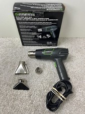 Genesis Dual Temp Heat Gun w/ Reflector Deflector Nozzle Attachment Tested/Works