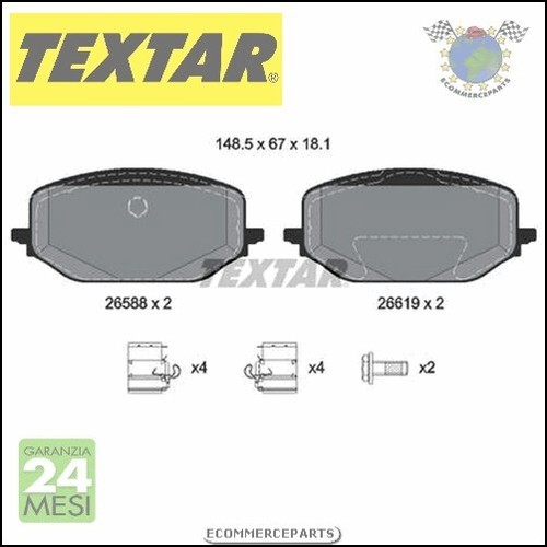 Pastiglie freno textar - freno, q+