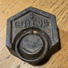 🛑 Peso Antico Per Bilancia 5 Chilogrammi Kg Bascula Esagonale