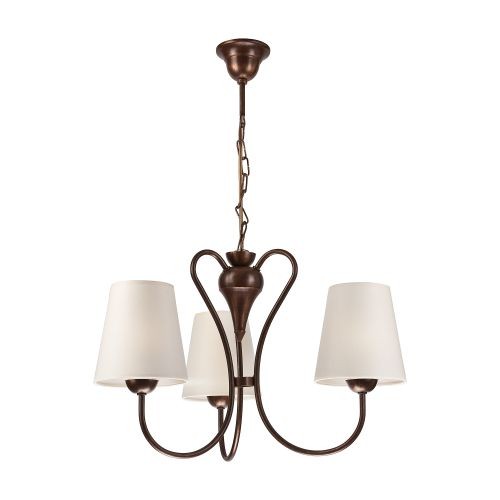Lampadario tessuto paralume