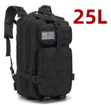 ZAINO TATTICO MILITARE DA TREKKING ESCURSIONISMO VIAGGIO SOFTAIR 30 LITRI NERO