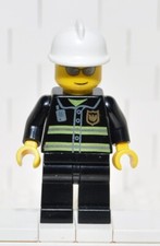 Lego Town Fire Pompiere wc021 Vigile del Fuoco occhiali specchio set 7208 7945