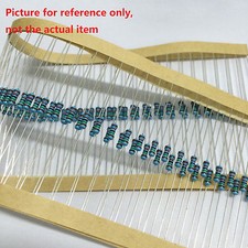 100pz Resistenza pellicola metallica codice cinque bande 1/4W watt 1% da 1 ohm a 10M ohm