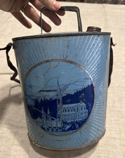 Vecchia borraccia di latta - Souvenir di Lourdes -