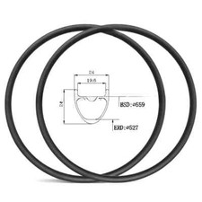 Cerchi bici mtb 26" fibra di
