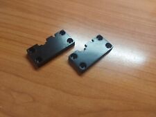 2x Sansui XR-Q5 Giradischi Piastra Piastre Staffa Coperchio Cerniere Cerniera