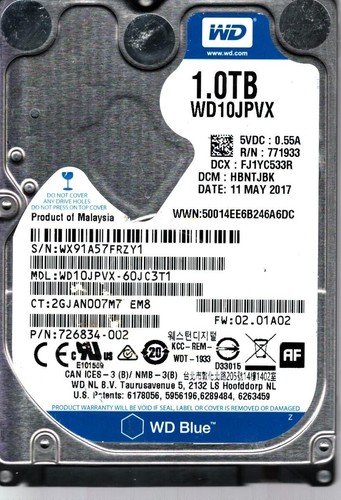 Wd10jpvx 60jc3t1 wx91a - wd10jpvx-60jc3t1,