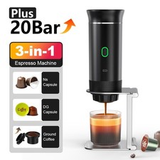 Macchina per Caffè Espresso Portatile Wireless Polvere e Cialde 3 in 1