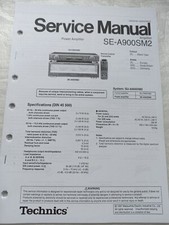 Technics a900sm2 service - technics,