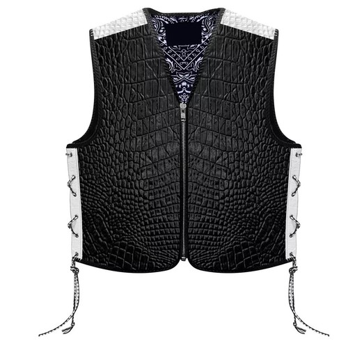 Gilet biker uomo modello croc