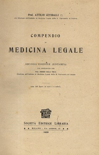 Compendio medicina legale - compendio,