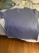 Polo vintage by Ralph Lauren polo t-shirt manica corta blu tinta unita uomo taglia XXL