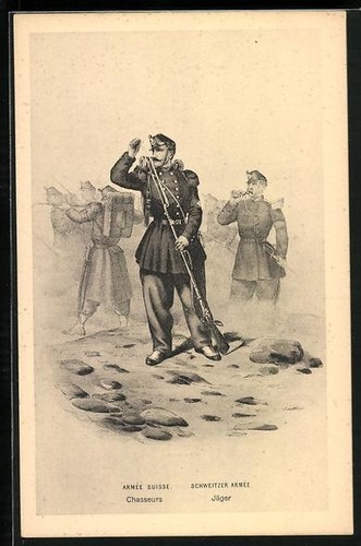 Cartolina esercito svizzero - esercito,