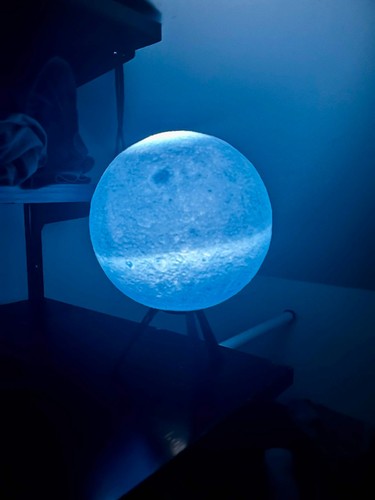 Lampada luna blu - luna,