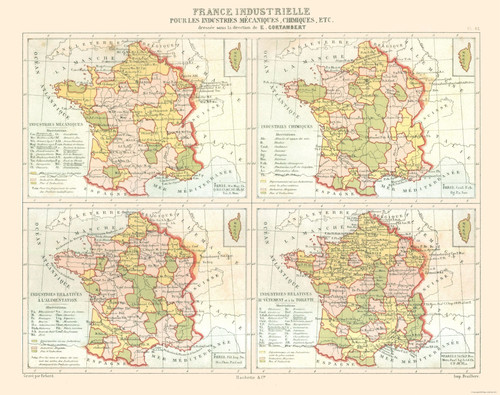 Mappa storica industrie - -,