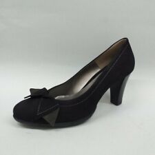 Scarpe Melluso donna decoltè con tacco e plateau V5423 camoscio nero