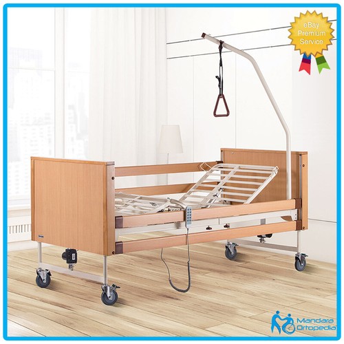 Letto elettrico legno con - letto, in