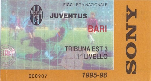 Biglietto serie 1995 1996 - a, 1995-1996