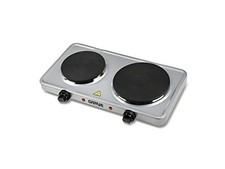 G3 Ferrari G10122 Caldòs Fornello Elettrico Doppio, 1500 + 1000 W, 5 livelli di