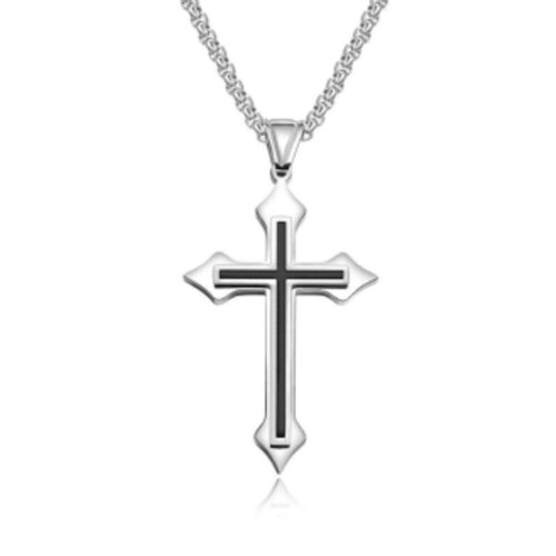 Collana acciaio catenina - collana, in