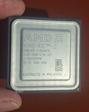 VINTAGE CPU K6-2 450 AFR AMD TESTED PROCESSOR PGA 168 RETRO PC SOCKET SUPER 7