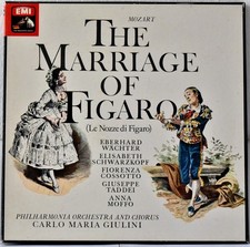 EMI- HIS MASTER VOICE SLS 515 UK 1981 MOZART Marriage Figaro #3LP SET + Libretto